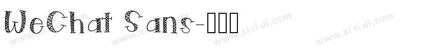 WeChat Sans字体转换